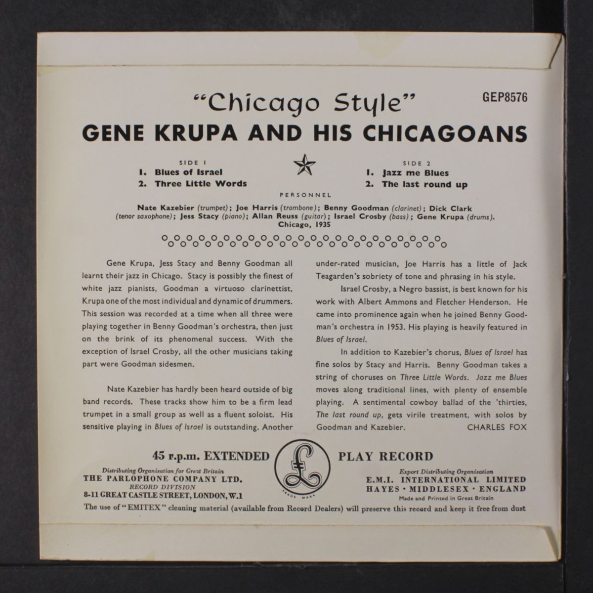 chicago style by GENE KRUPA