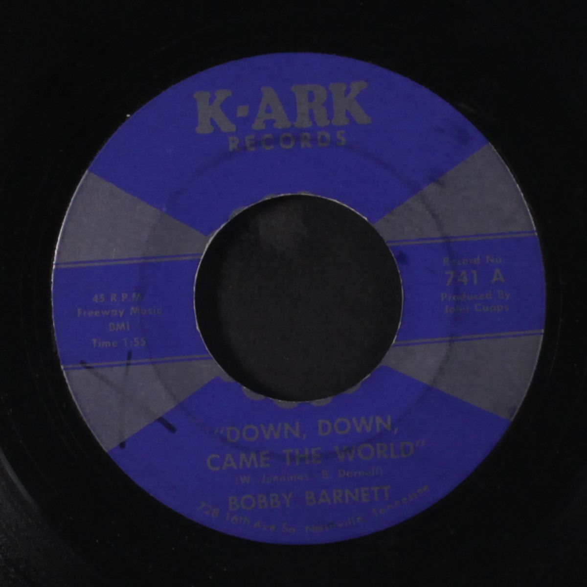 down, down, came the world by BOBBY BARNETT