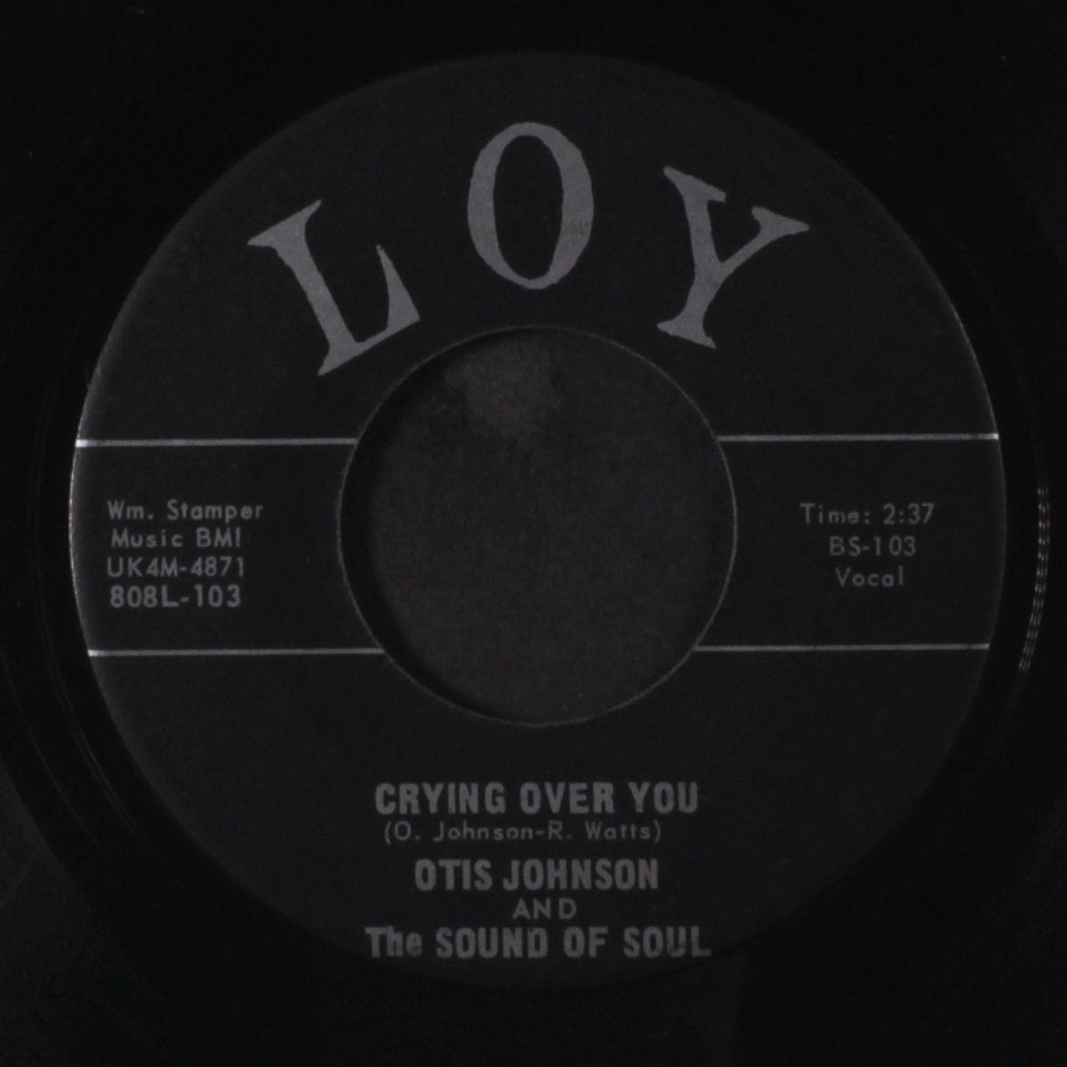 crying over you / i'm not a fool by OTIS JOHNSON