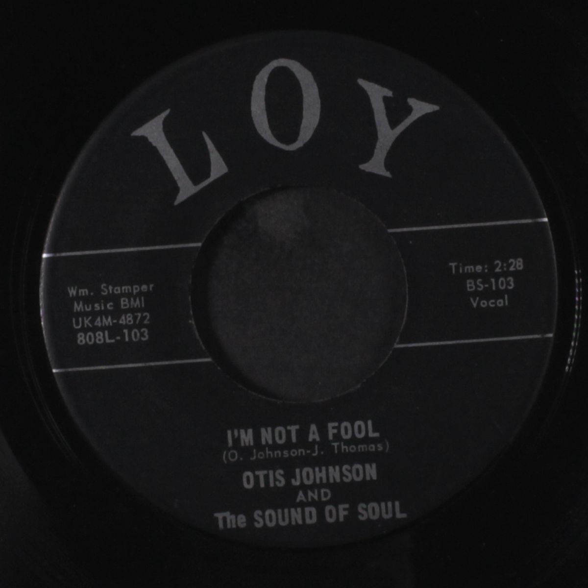 crying over you / i'm not a fool by OTIS JOHNSON