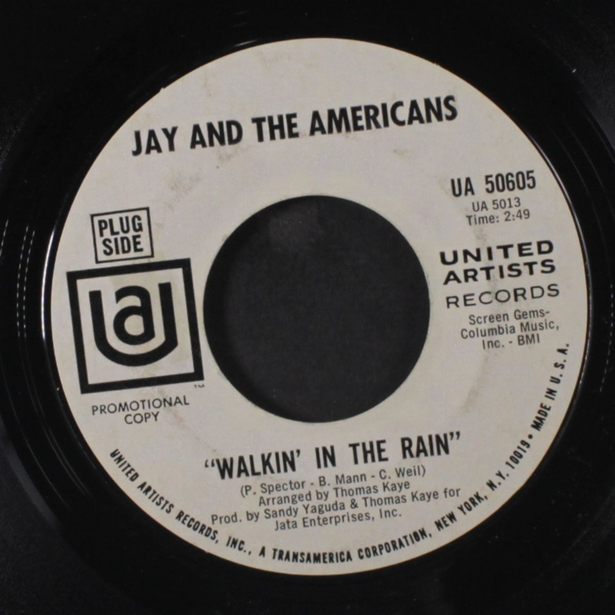 walkin' in the rain / same by JAY & AMERICANS