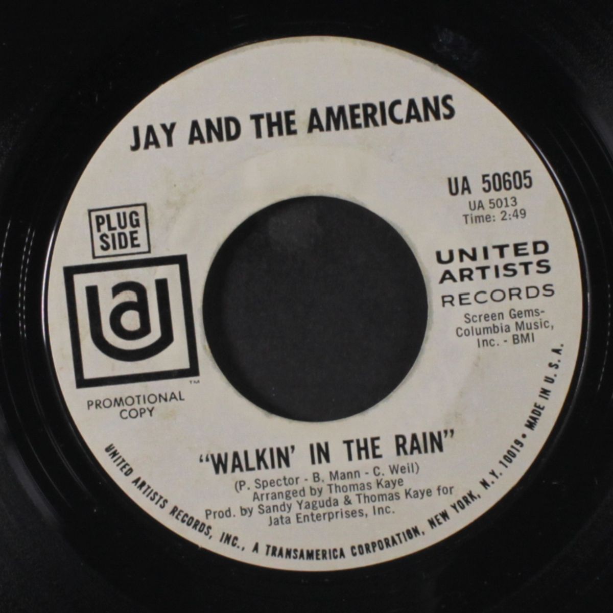 walkin' in the rain / same by JAY & AMERICANS