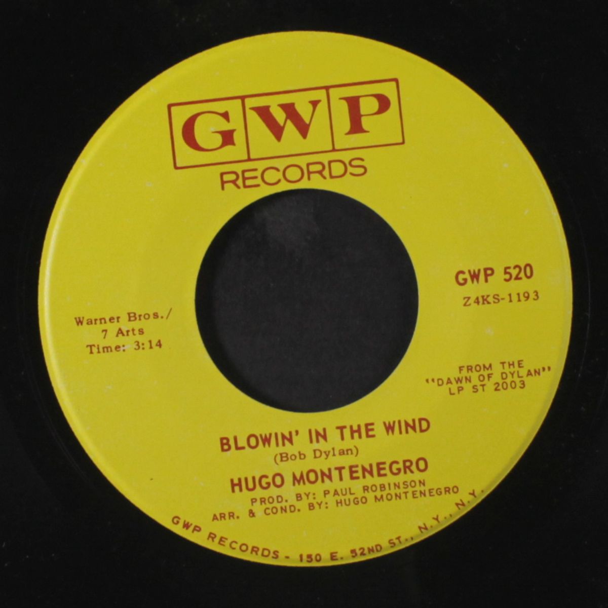 blowin' in the wind / lay lady lay by HUGO MONTENEGRO