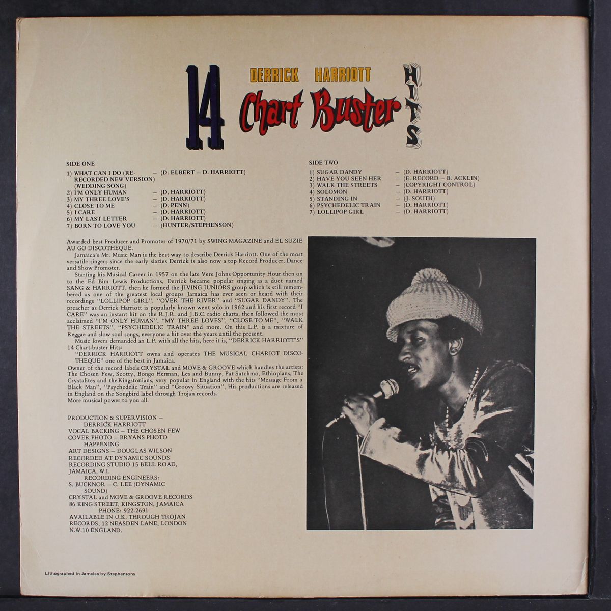 14 chart buster hits by DERRICK HARRIOTT