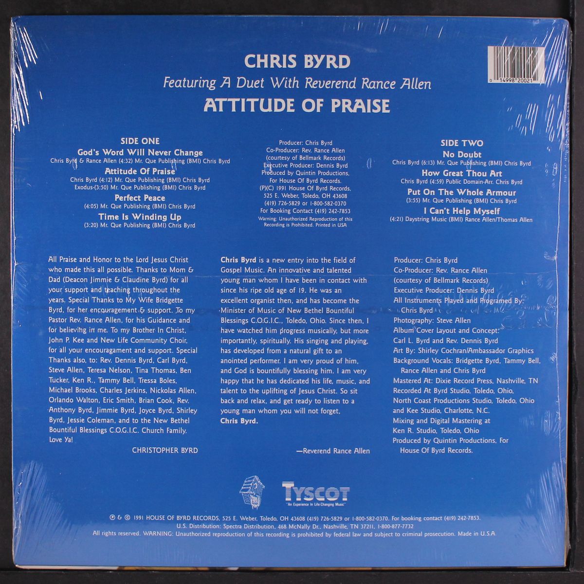 attitude of praise by CHRIS BYRD