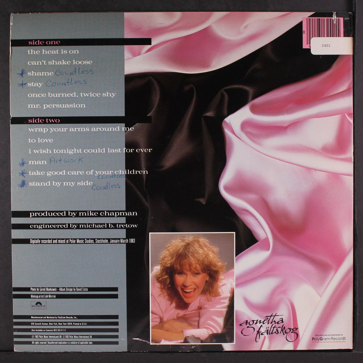 wrap your arms around me by AGNETHA FALTSKOG