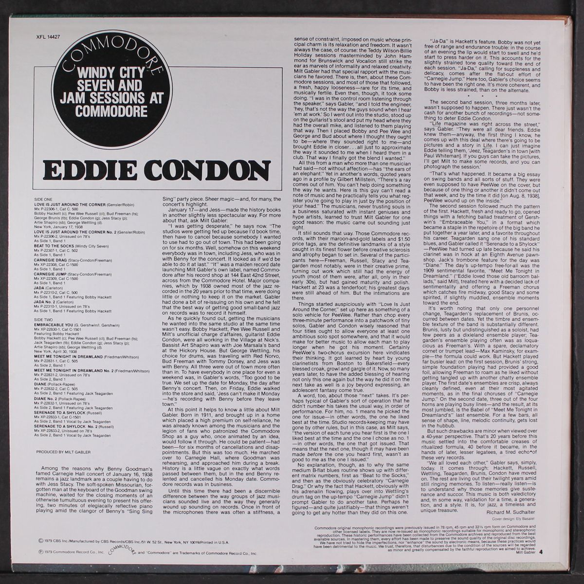 windy city seven / jam sessions at the commodore by EDDIE CONDON