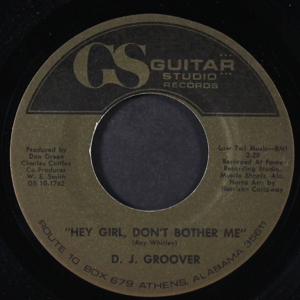 hey girl, don't bother me by D.J. GROOVER