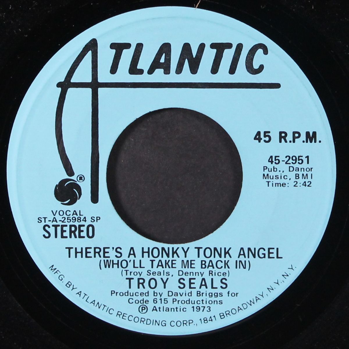 there's a honky tonk angel / mono by TROY SEALS