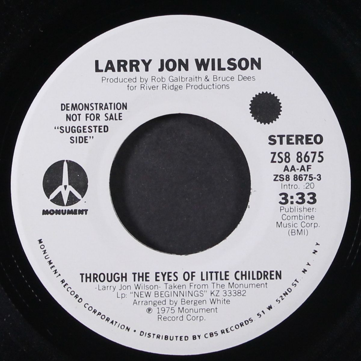 through the eyes of little children / the truth ain't in you by LARRY JON WILSON