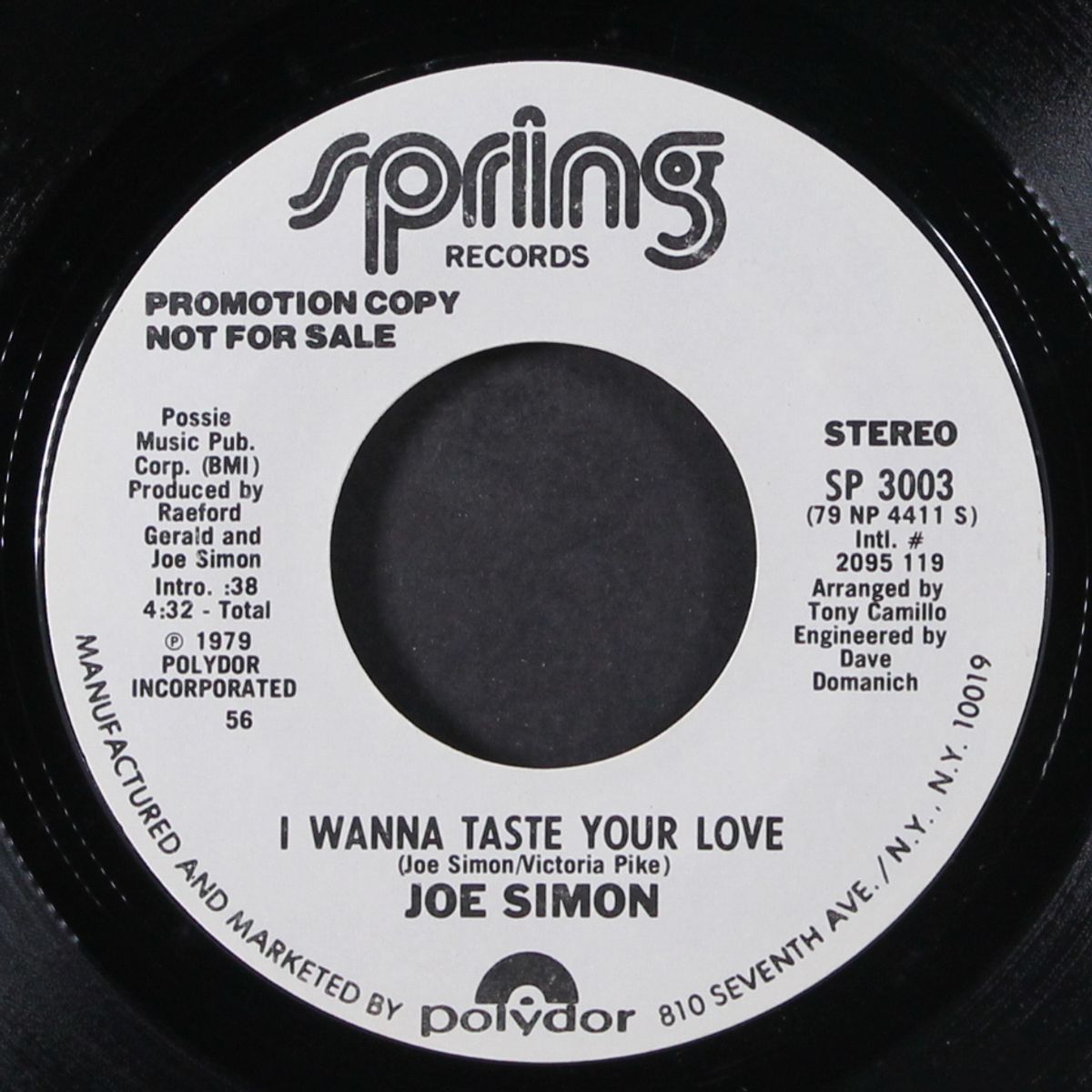 i wanna taste your love / same by JOE SIMON