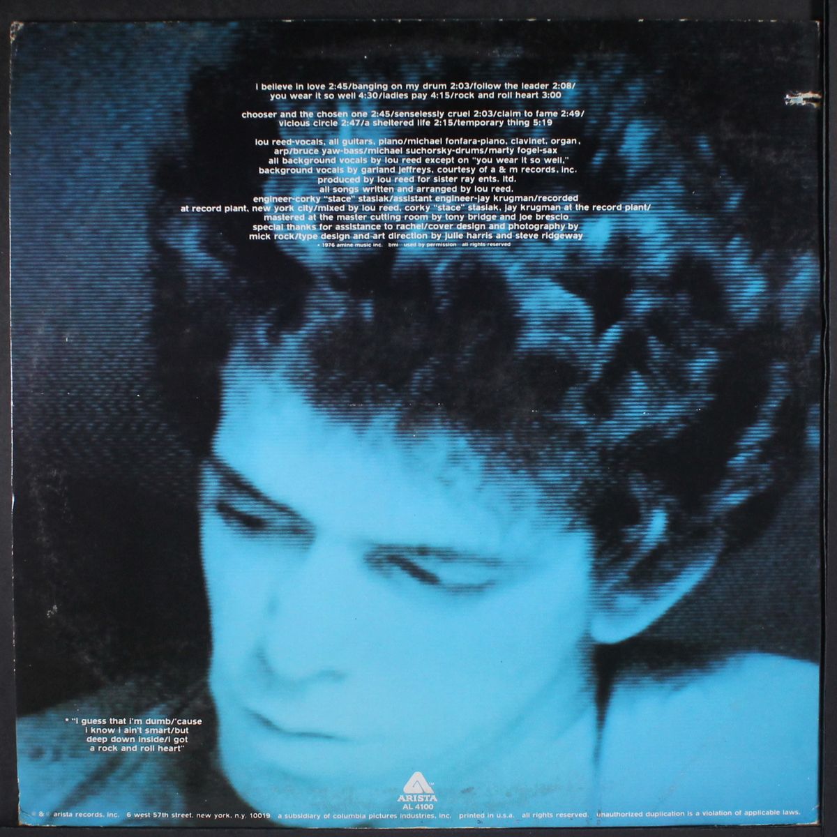 rock and roll heart by LOU REED