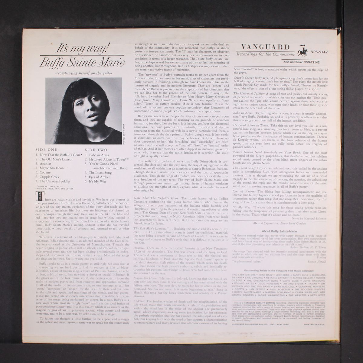 it's my way! by BUFFY SAINTE-MARIE