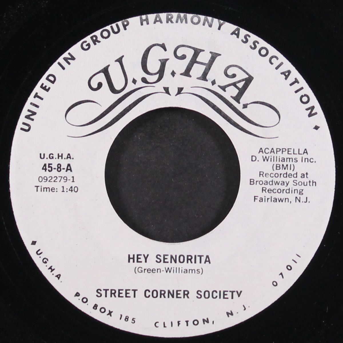 hey senorita / you belong to me by STREET CORNER SOCIETY