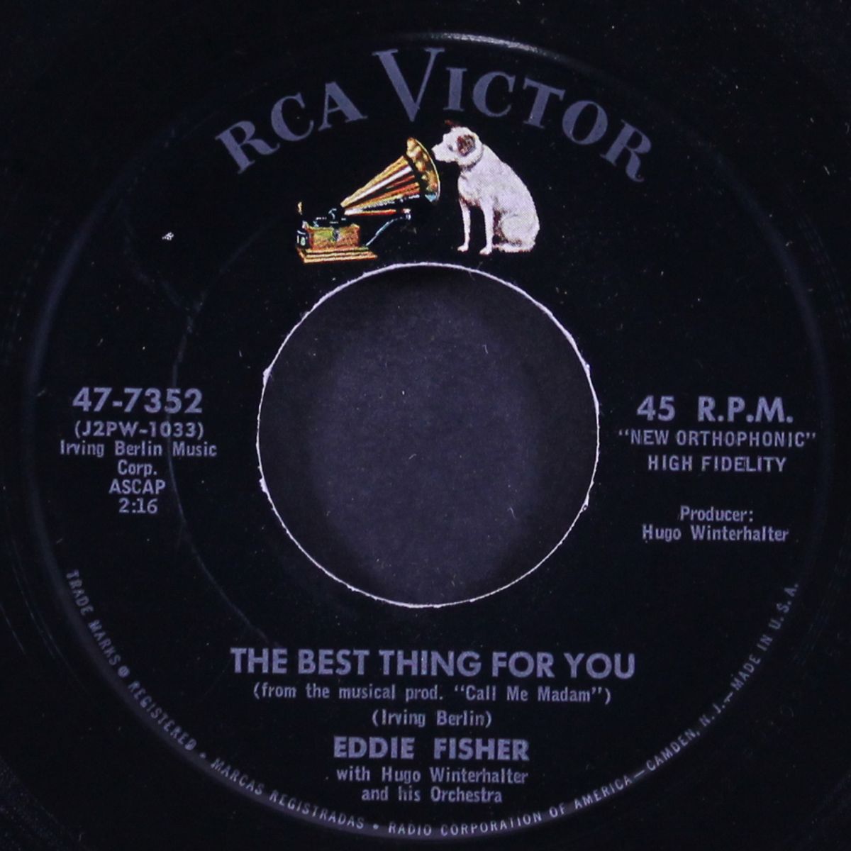 take me / the best thing for you by EDDIE FISHER