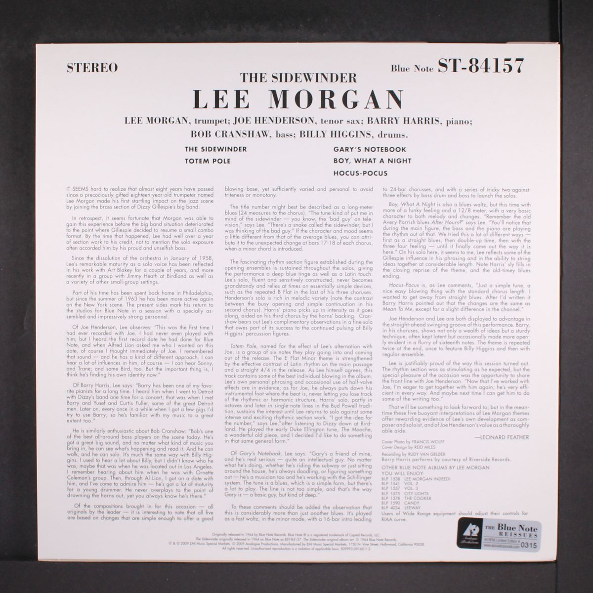 the sidewinder by LEE MORGAN