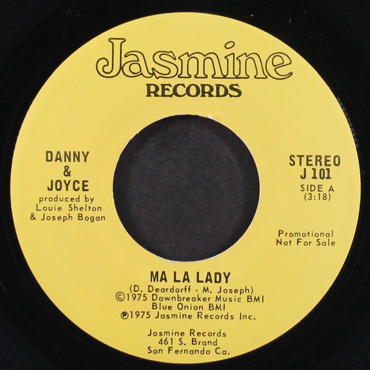 ma la lady / same by DANNY & JOYCE