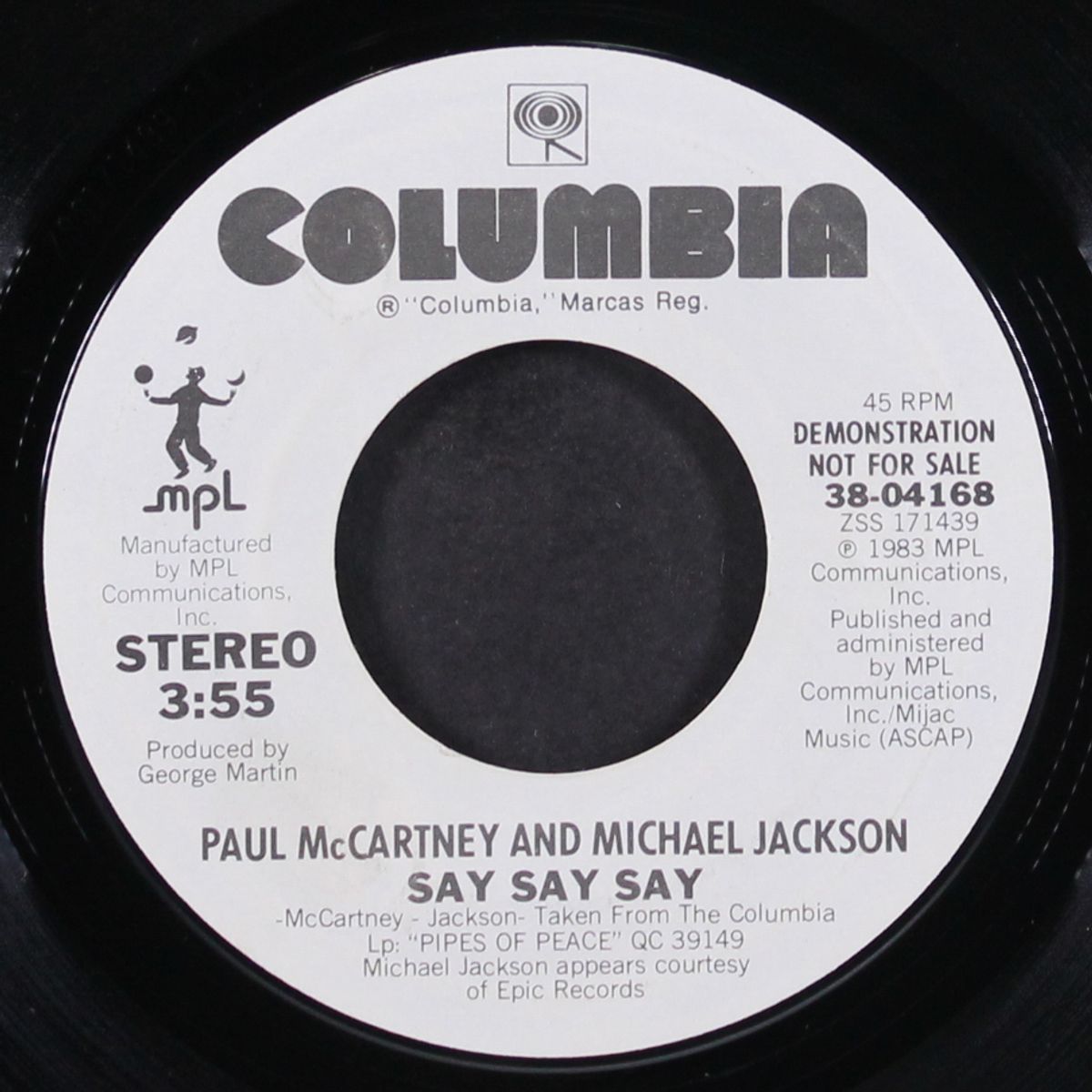 say say say by PAUL MCCARTNEY & MICHAEL JACKSON