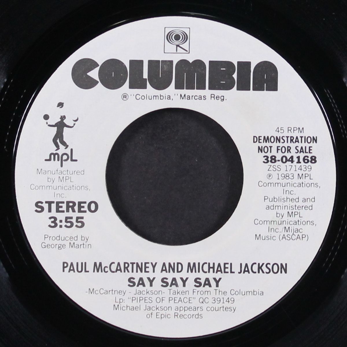 say say say by PAUL MCCARTNEY & MICHAEL JACKSON