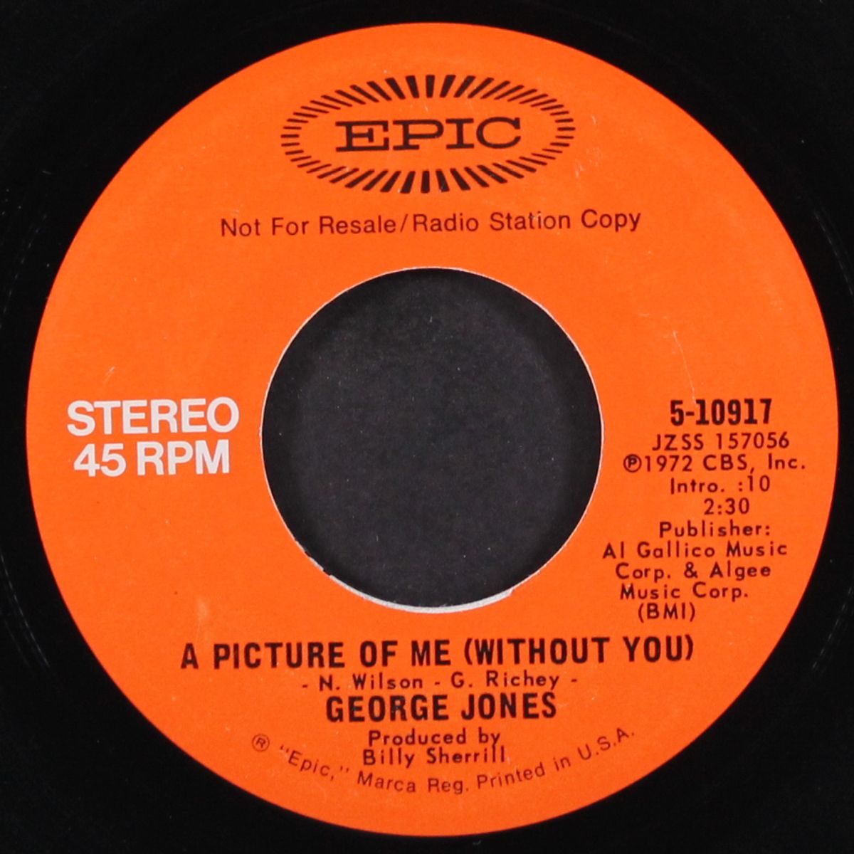 a picture of me / mono by GEORGE JONES