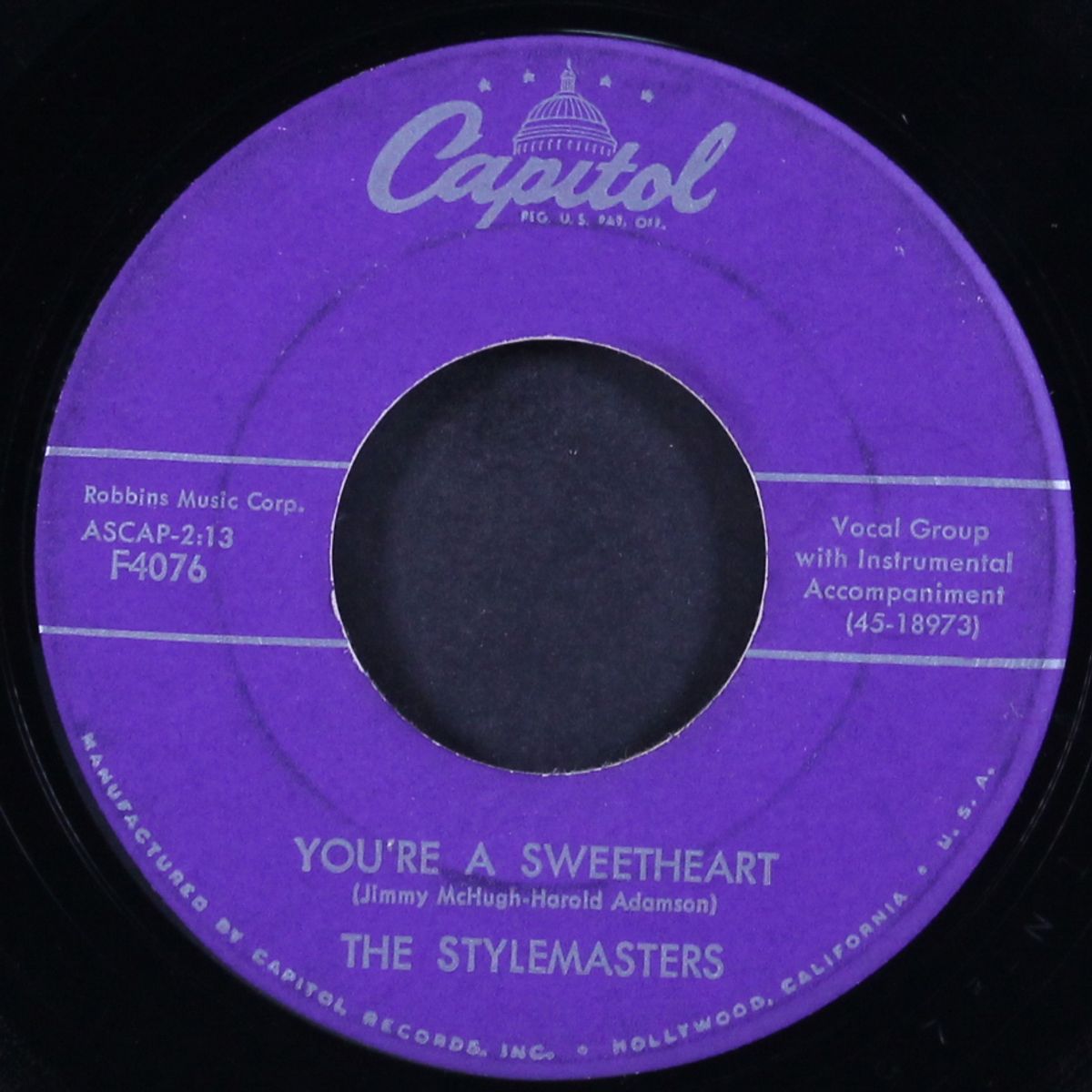 you're a sweetheart / carolina in the morning by STYLEMASTERS