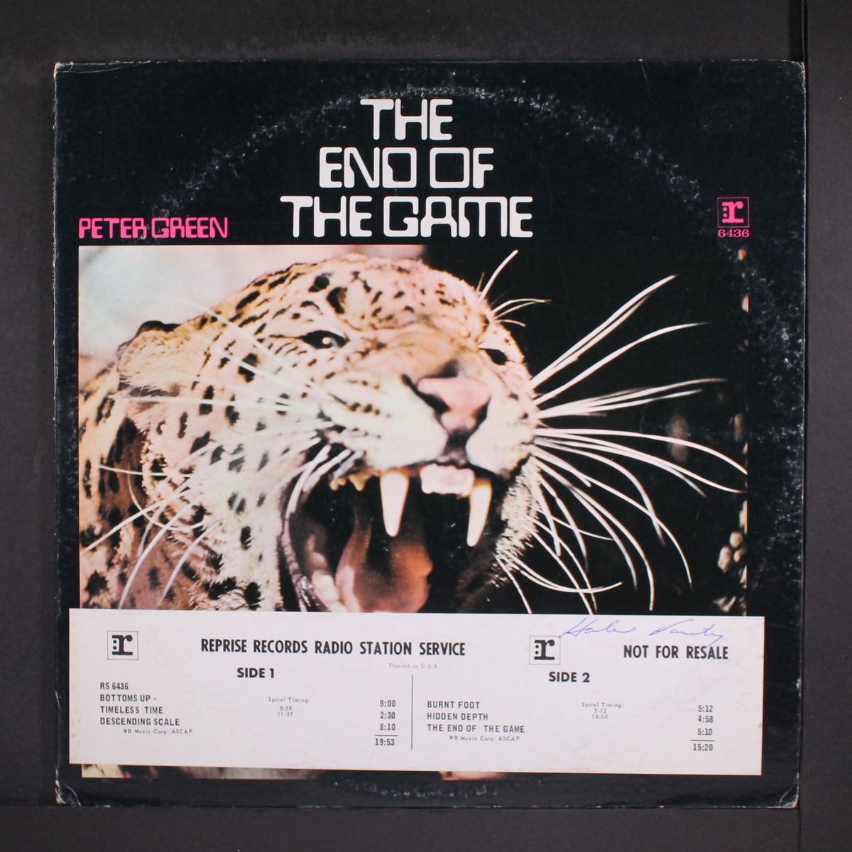 the end of the game by PETER GREEN