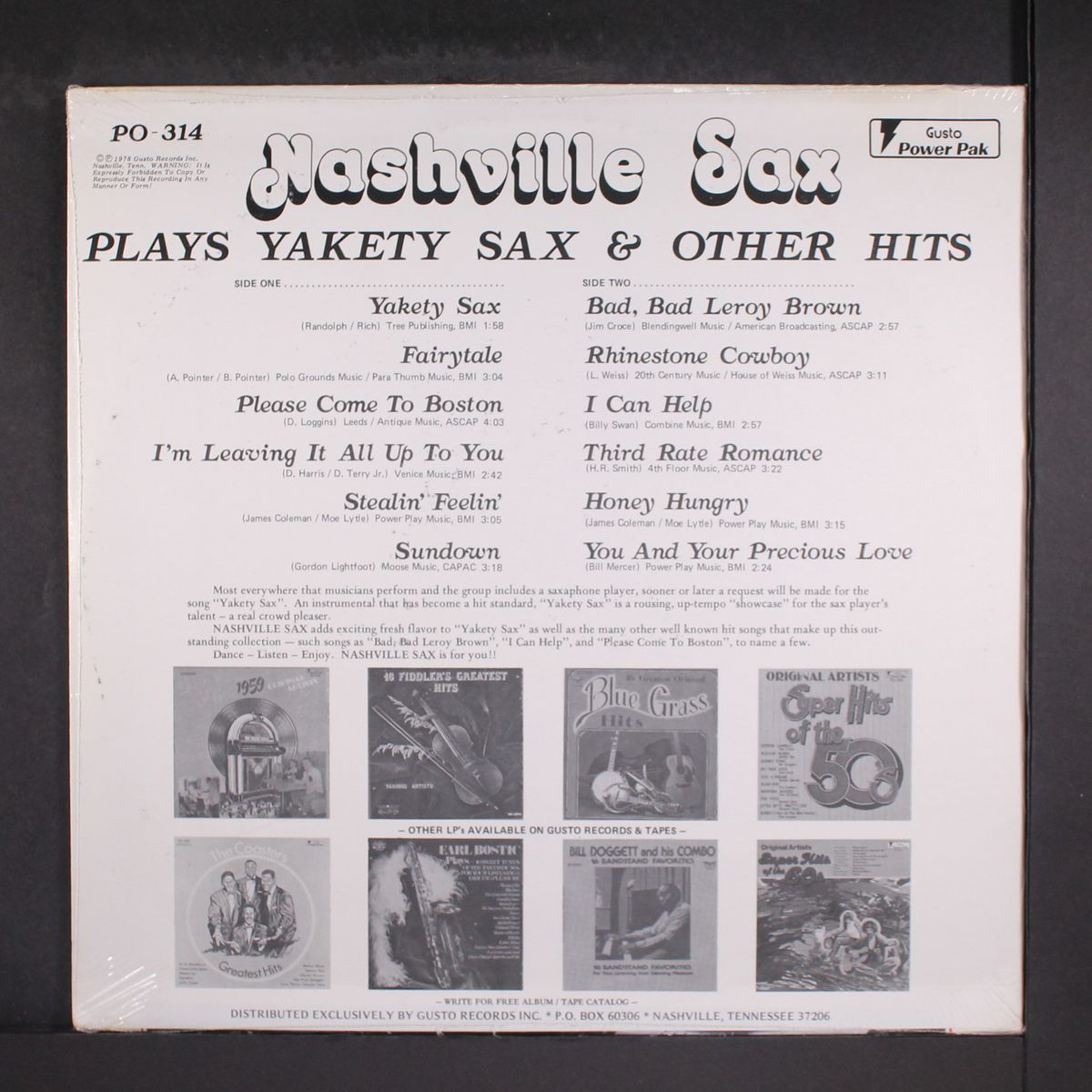 plays yakety sax and other hits by NASHVILLE SAX