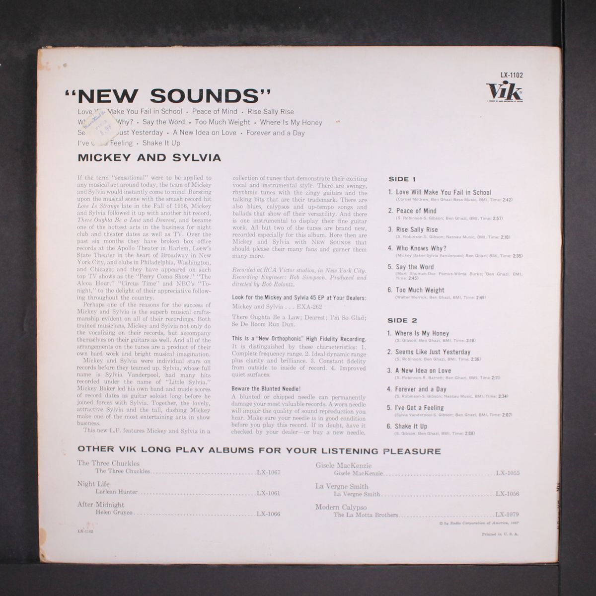 new sounds by MICKEY & SYLVIA