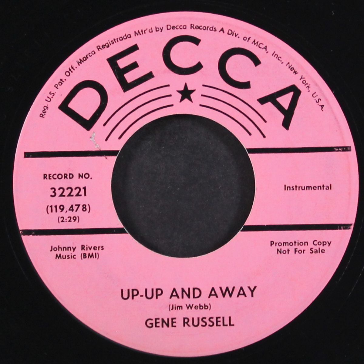 groovy soul / up-up and away by GENE RUSSELL