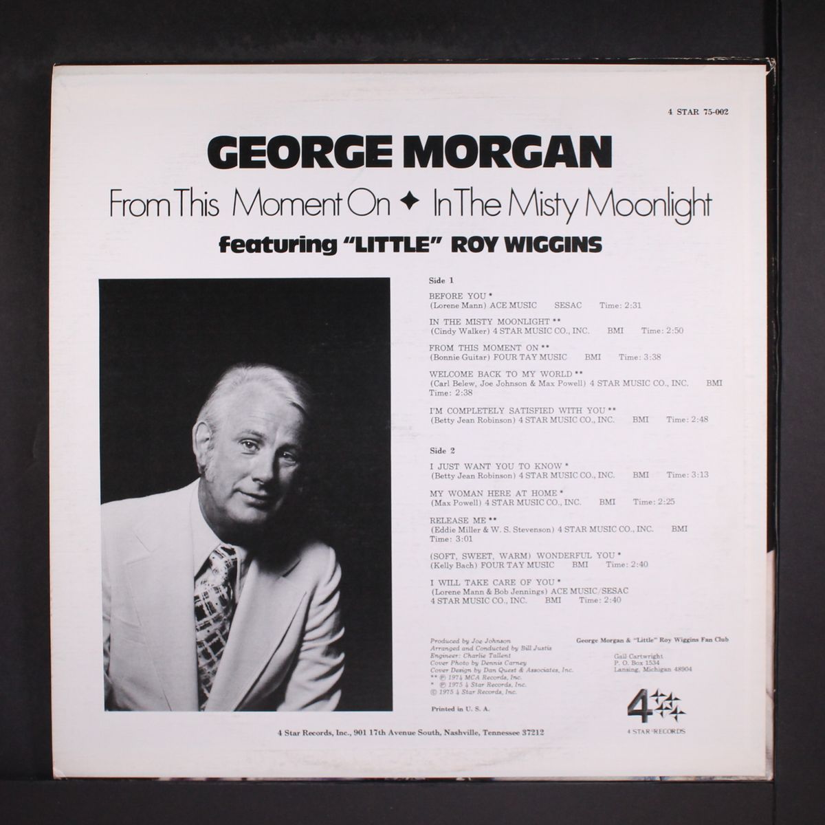 from this moment on by GEORGE MORGAN