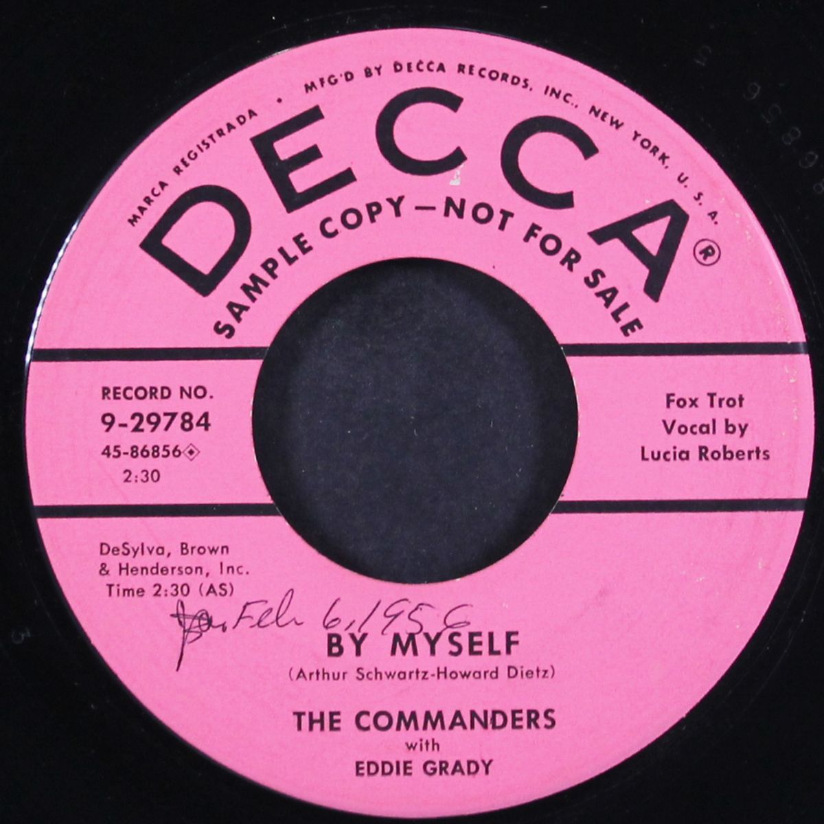 by myself / there she goes by COMMANDERS