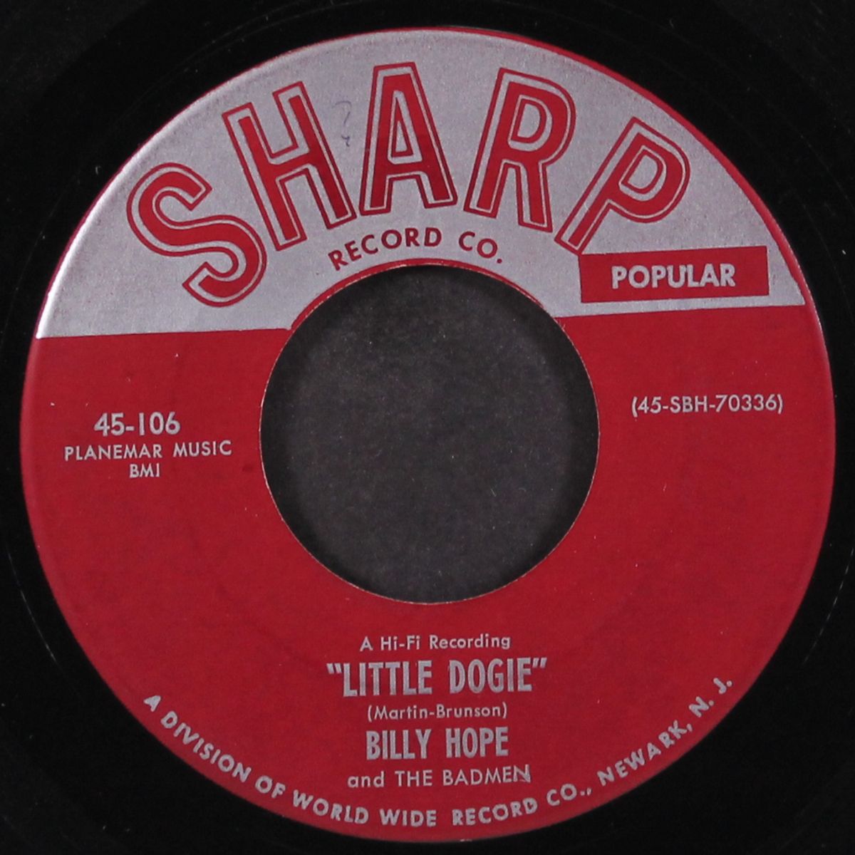 mesmodia the stranger / little dogie by BILLY HOPE