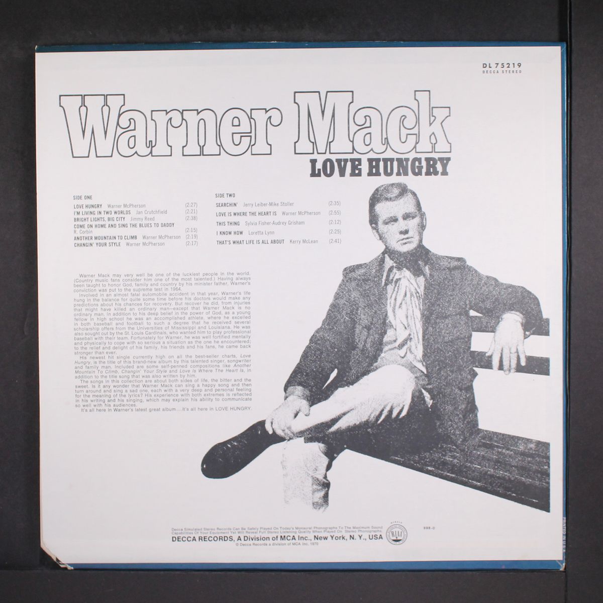 love hungry by WARNER MACK