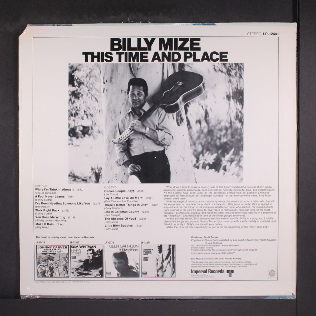 this time and place by BILLY MIZE