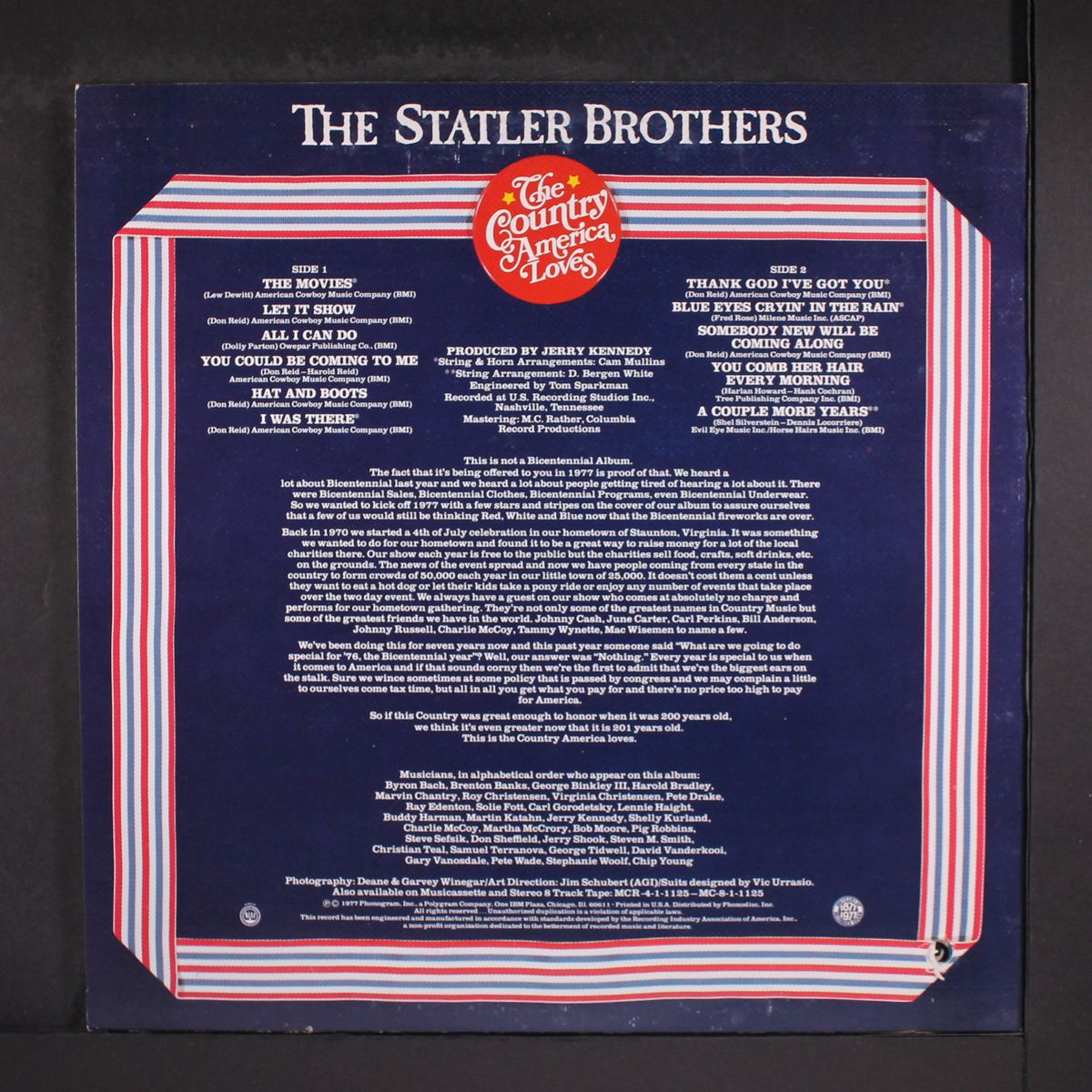the country america loves by STATLER BROTHERS