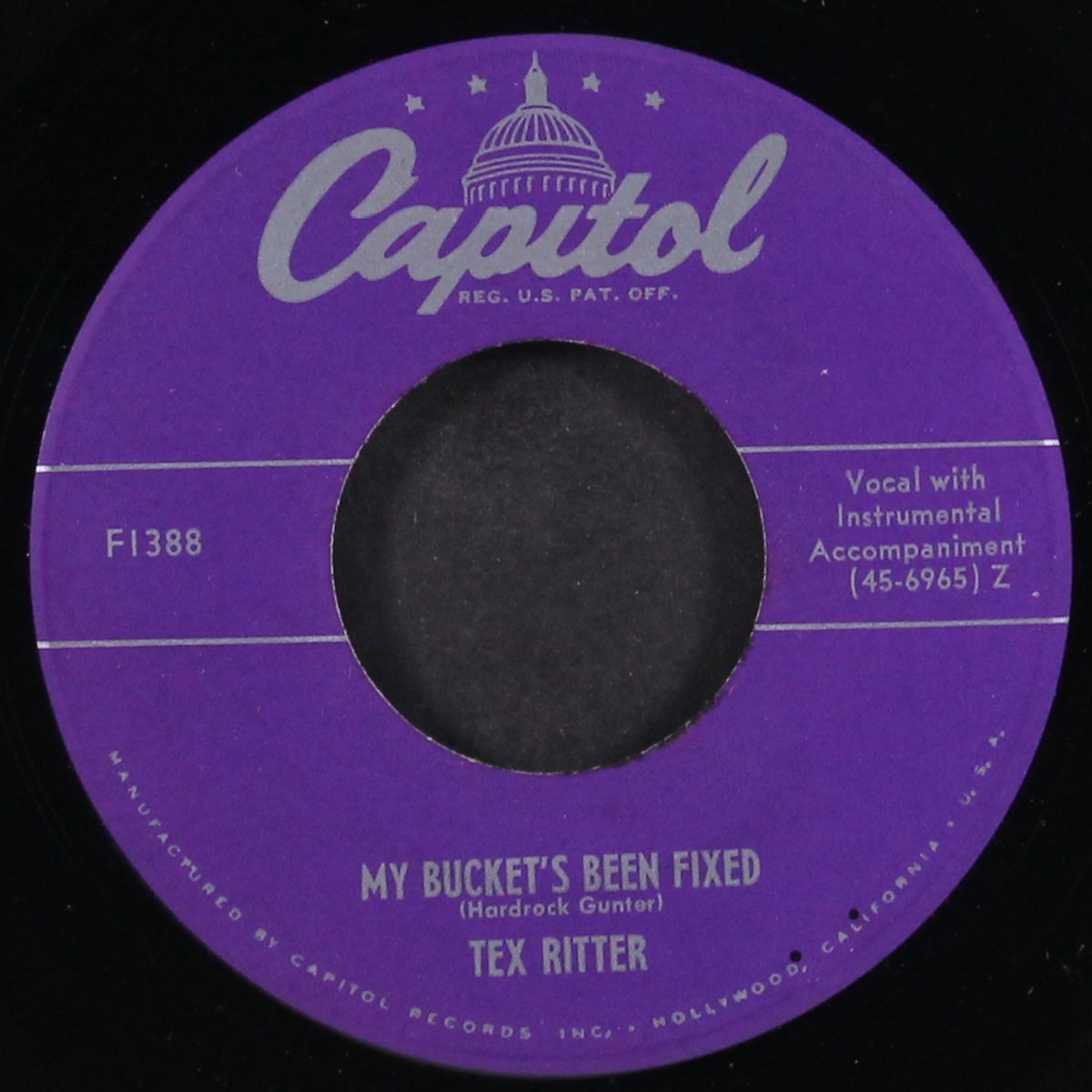 my bucket's been fixed / you're always brand new by TEX RITTER