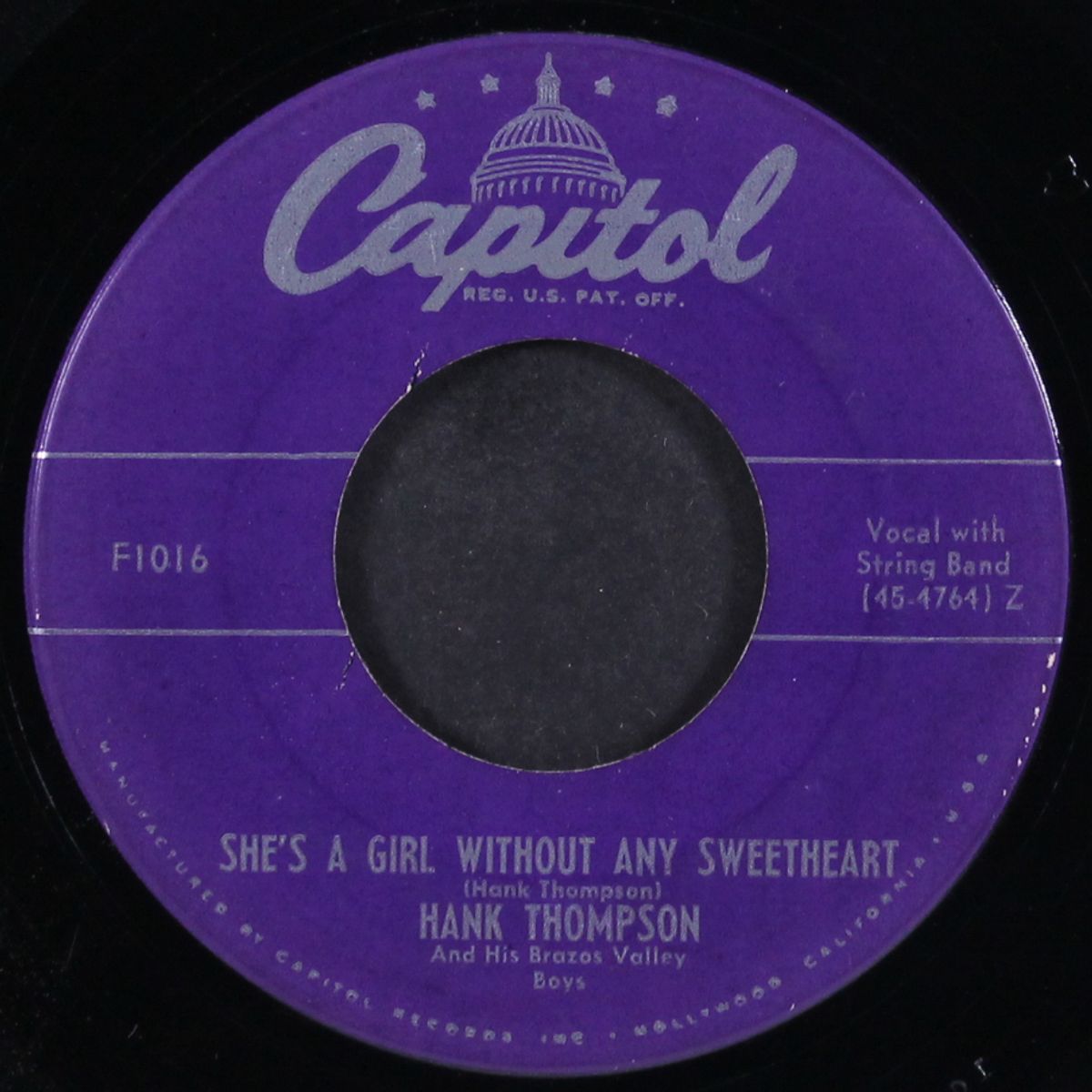 take a look at this broken heart of mine / she's a girl without any sweetheart by HANK THOMPSON