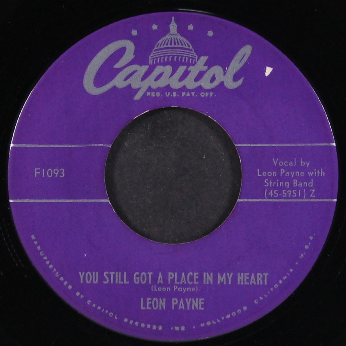 i couldn't do a thing without you / you still got a place in my heart by LEON PAYNE