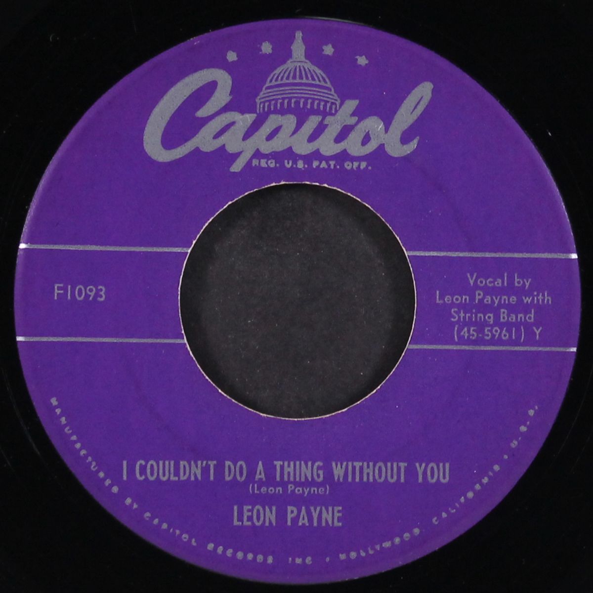 i couldn't do a thing without you / you still got a place in my heart by LEON PAYNE