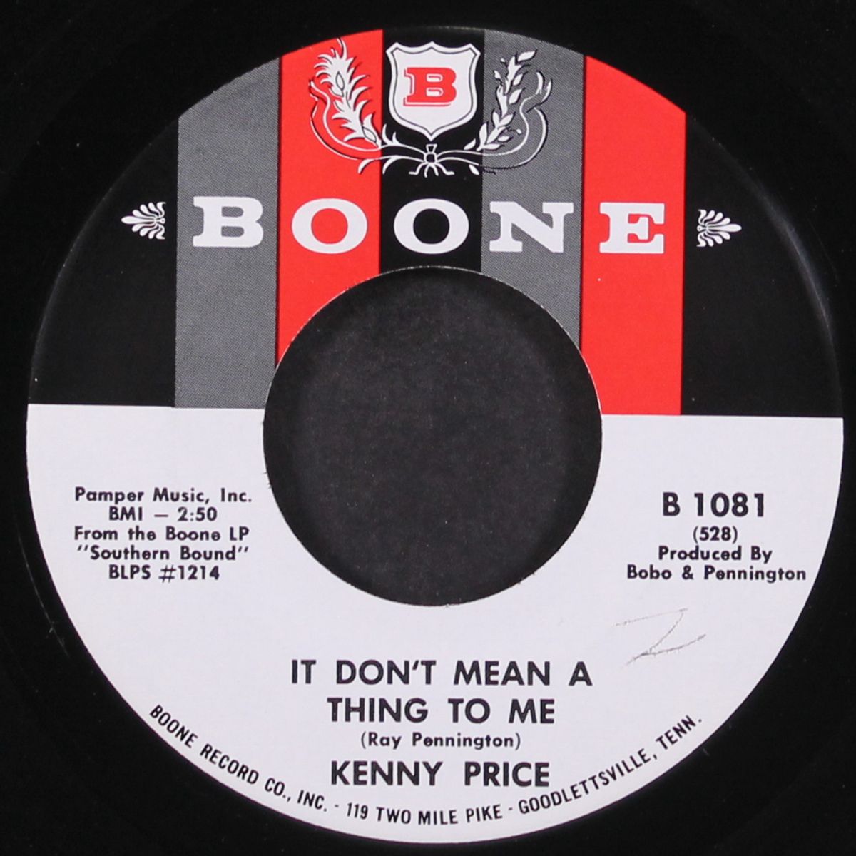 big operator / it don't mean a thing to me by KENNY PRICE