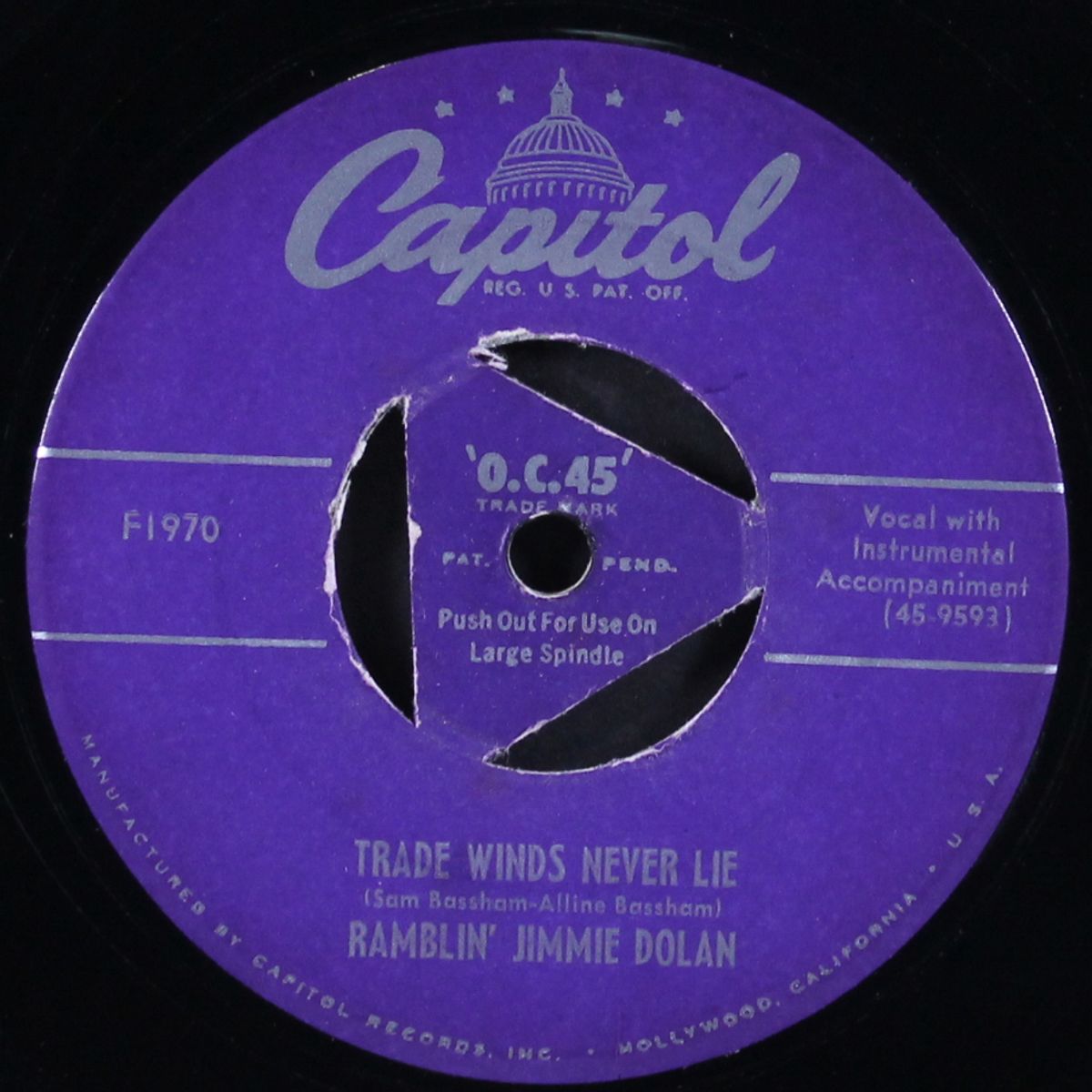 trade winds never lie / stingy by RAMBLIN' JIMMIE DOLAN