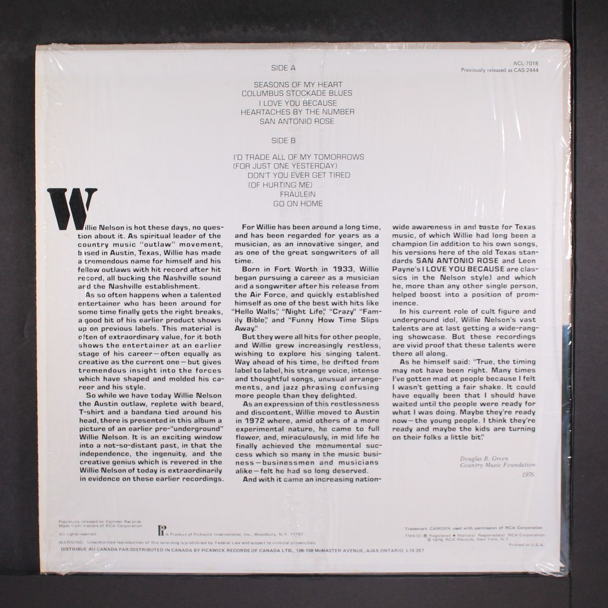 columbus stockade blues by WILLIE NELSON