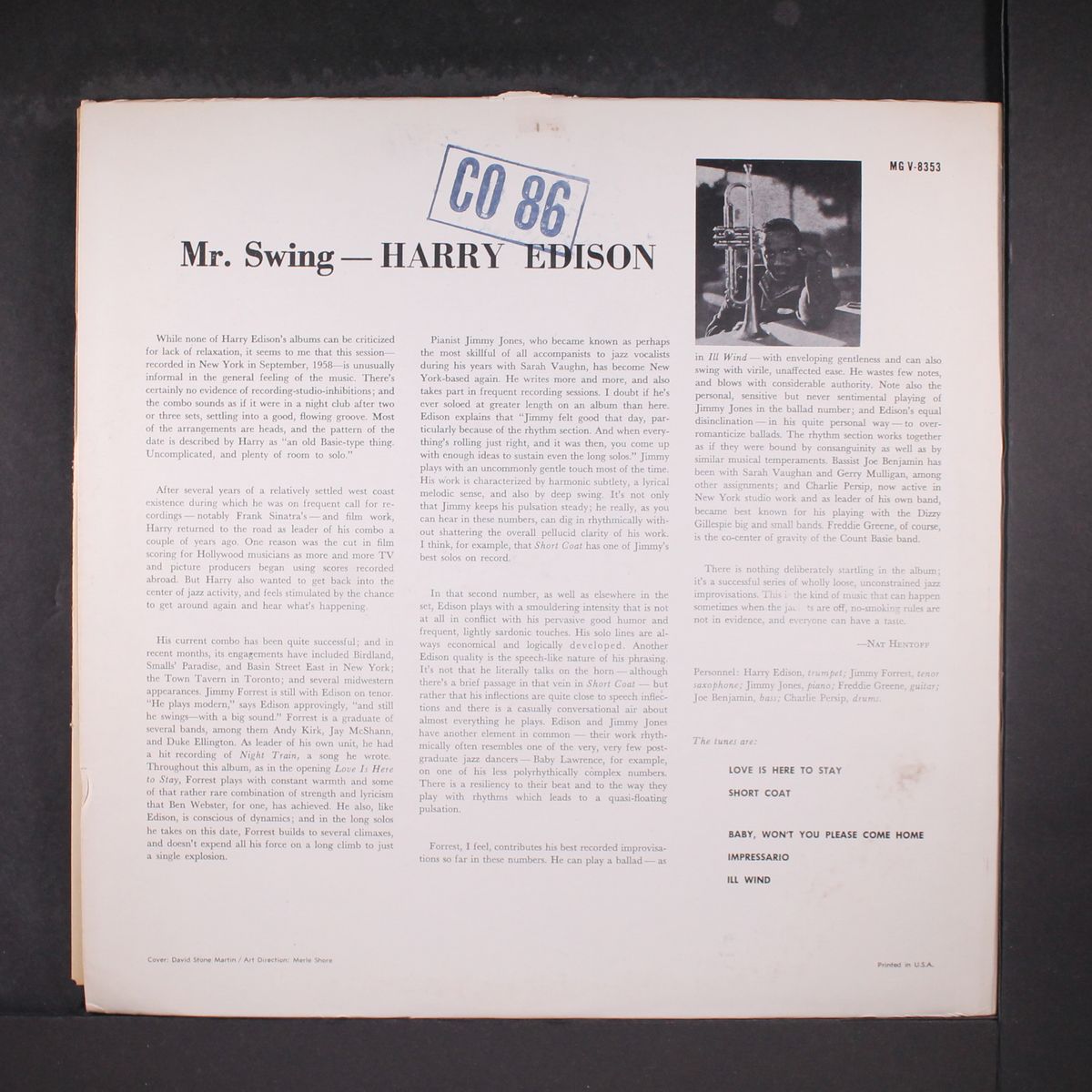 mr. swing by HARRY EDISON