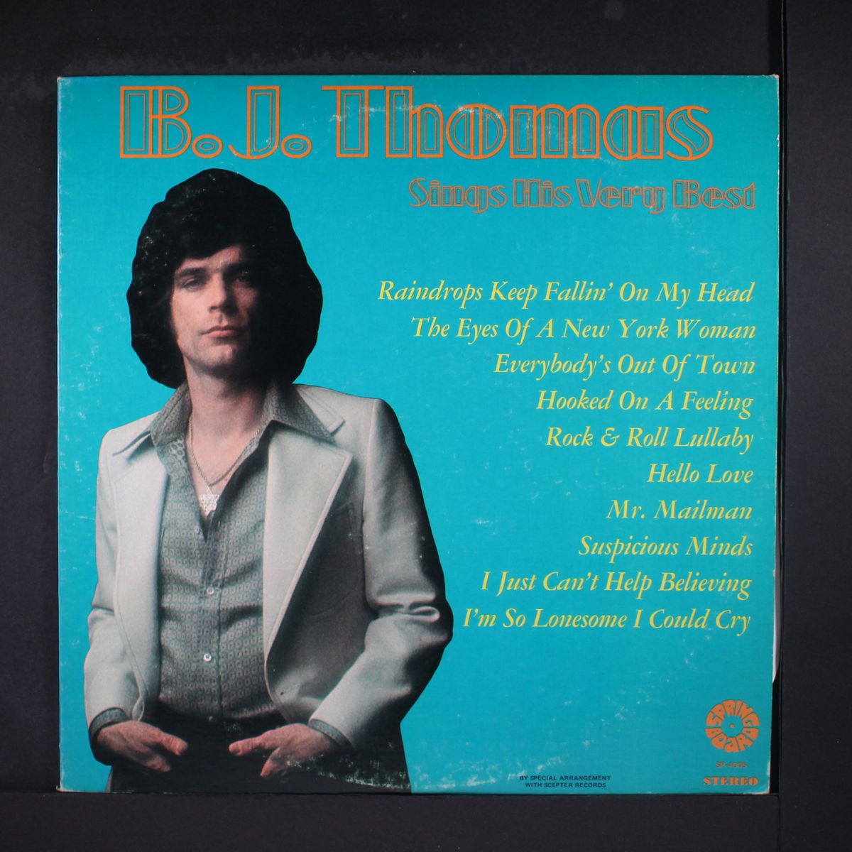 sings his very best by B.J. THOMAS
