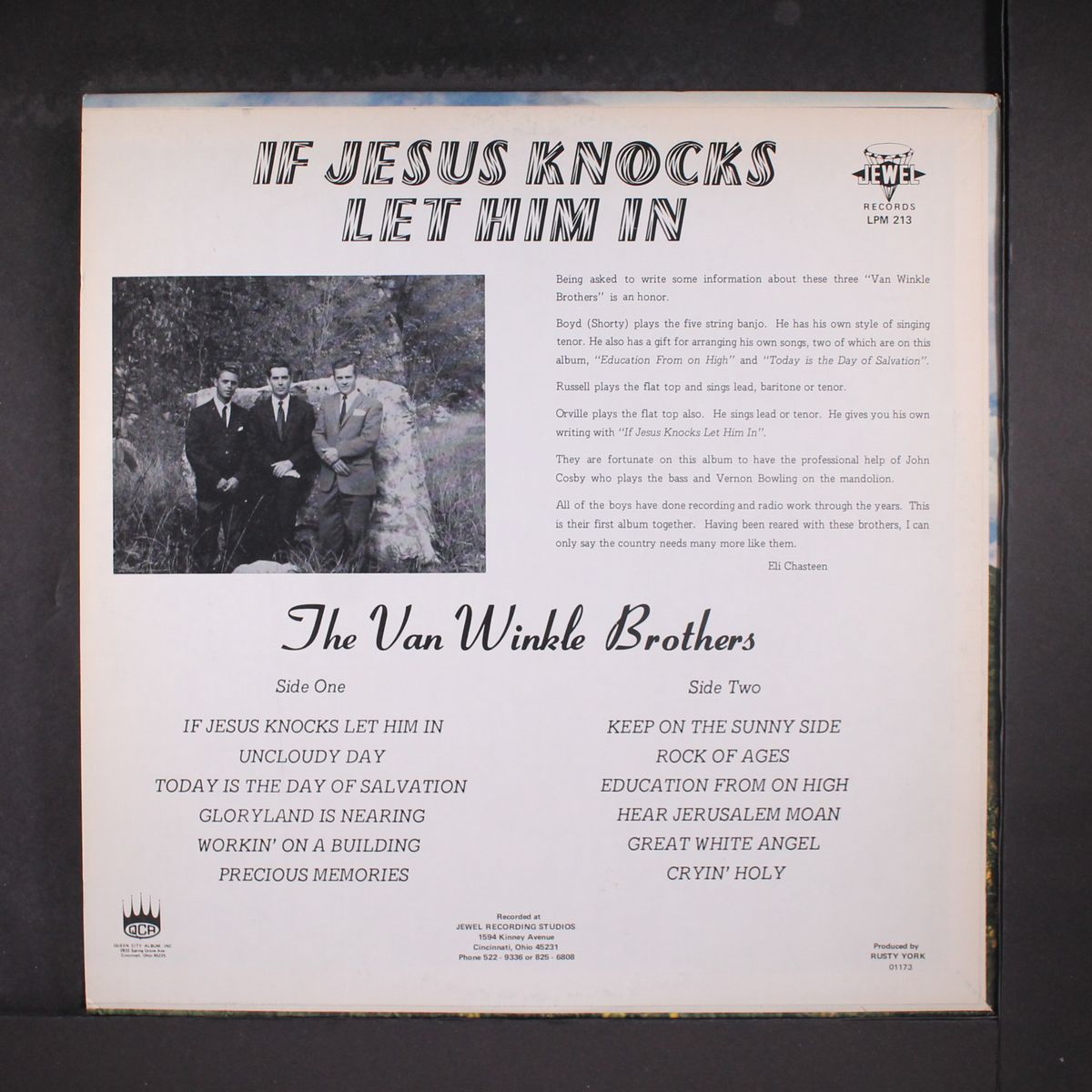 if jesus knocks let him in by VAN WINKLE BROTHERS