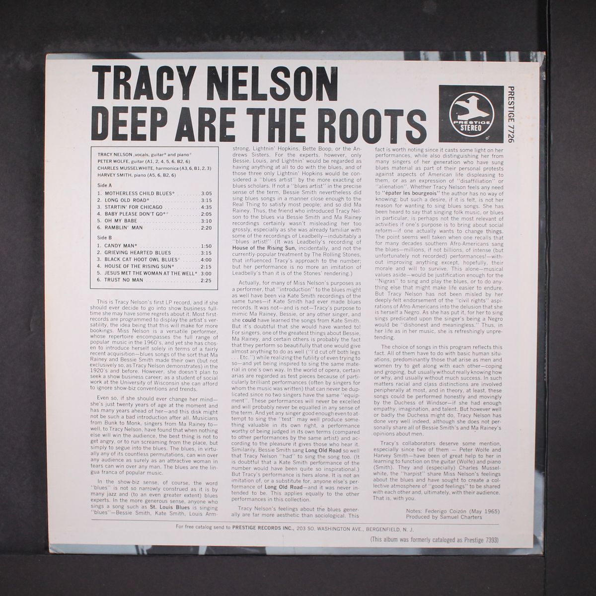 deep are the roots by TRACY NELSON