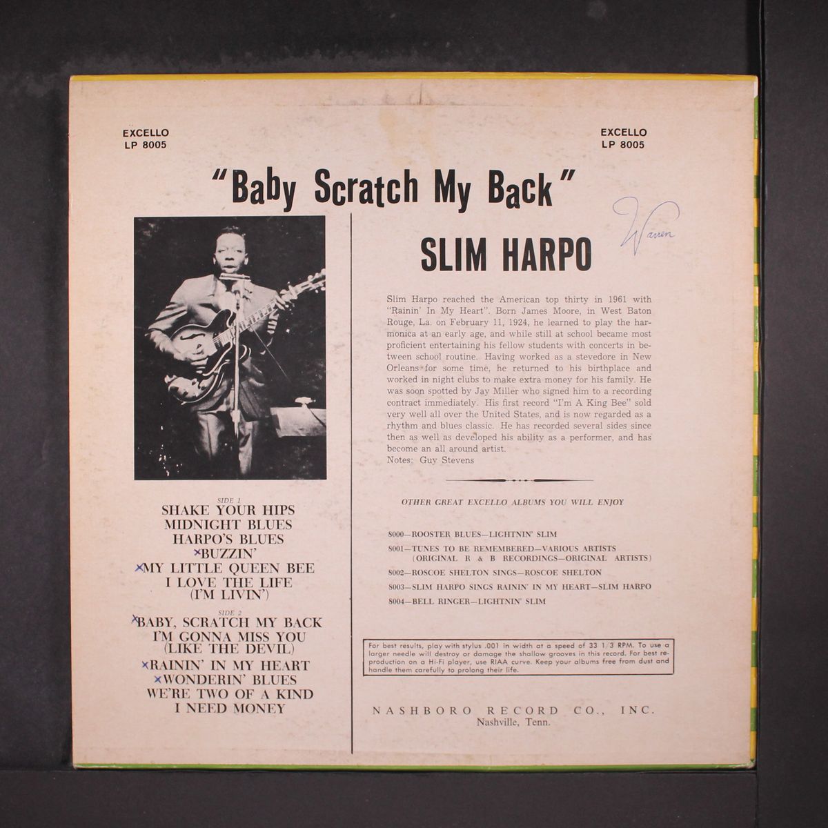 baby scratch my back by SLIM HARPO