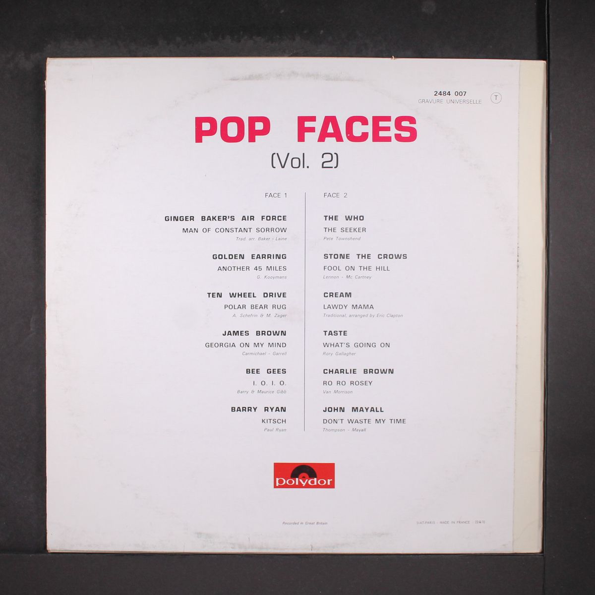 pop faces vol. 2 by VARIOUS