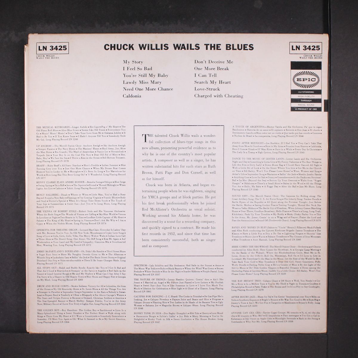 wails the blues by CHUCK WILLIS