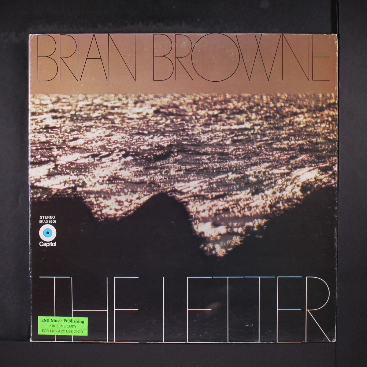 the letter by BRIAN BROWNE